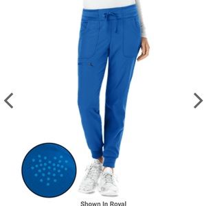 heart soul jogger scrub set, used excellent condition, royal blue XS